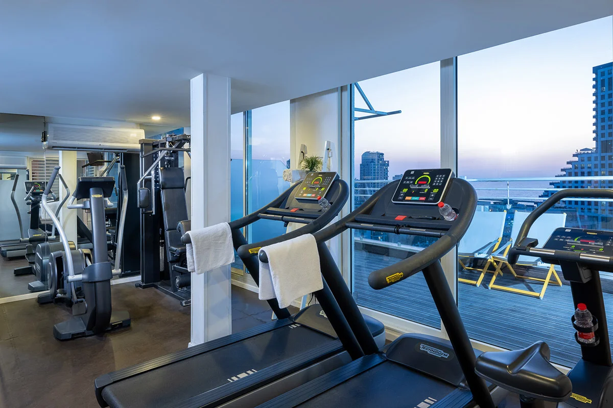 BY14 Tel Aviv Hotel Gym with Sea View